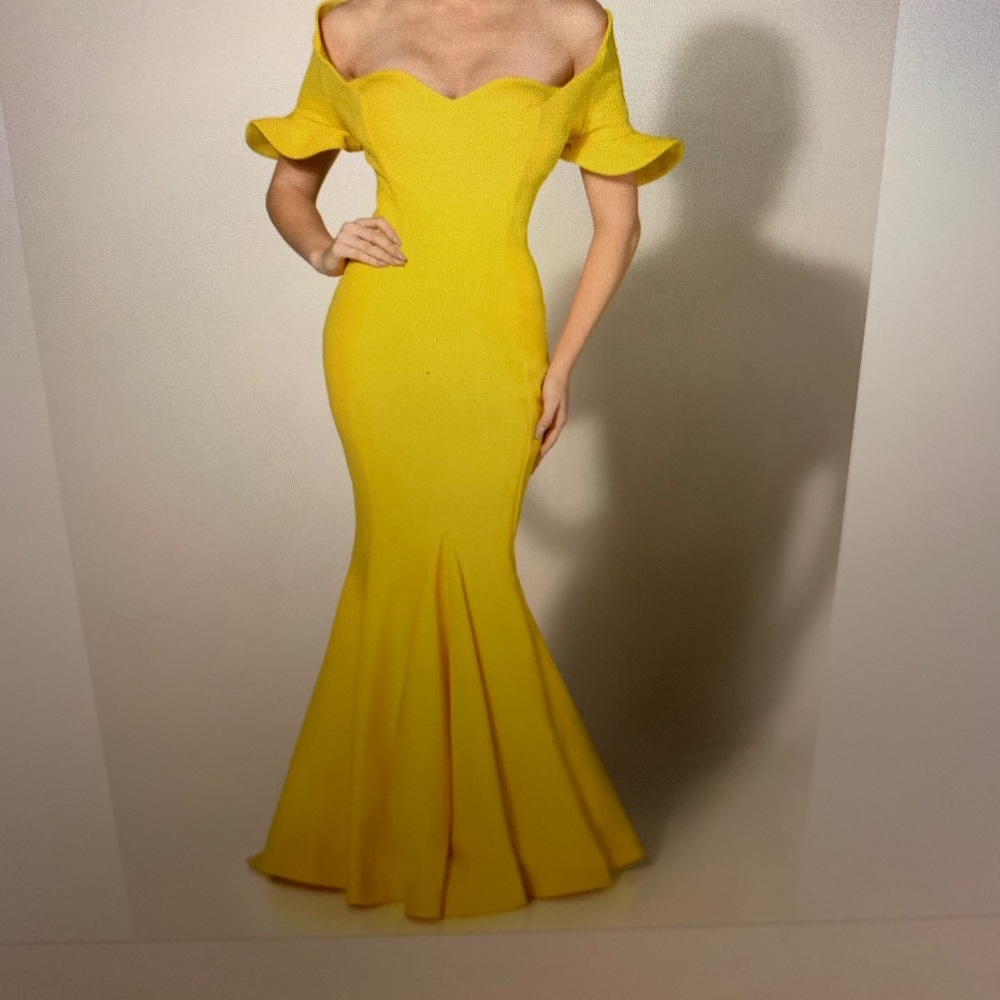 Fouad Sarkis Yellow Dress Turkish Pageant